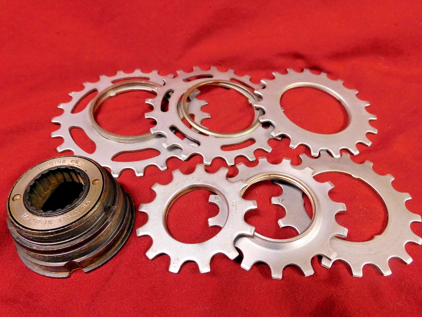 Vintage Regina CX / CX-S 6 Speed Freewheel 13-23 English & CX Chain 106 Link