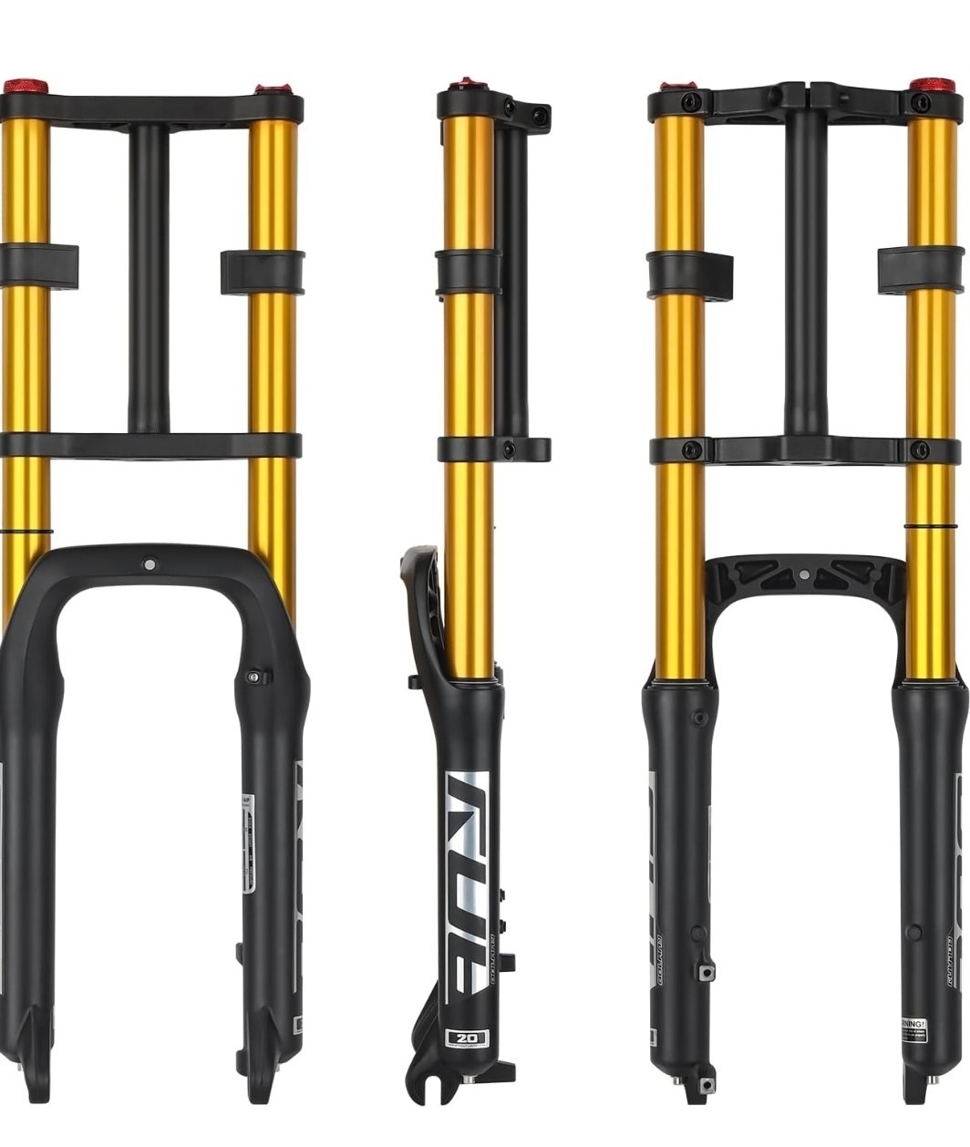 BOLANY Bike Suspension Fork 20inch 4.0 Tire Double Shoulder Snow Beach MTB…