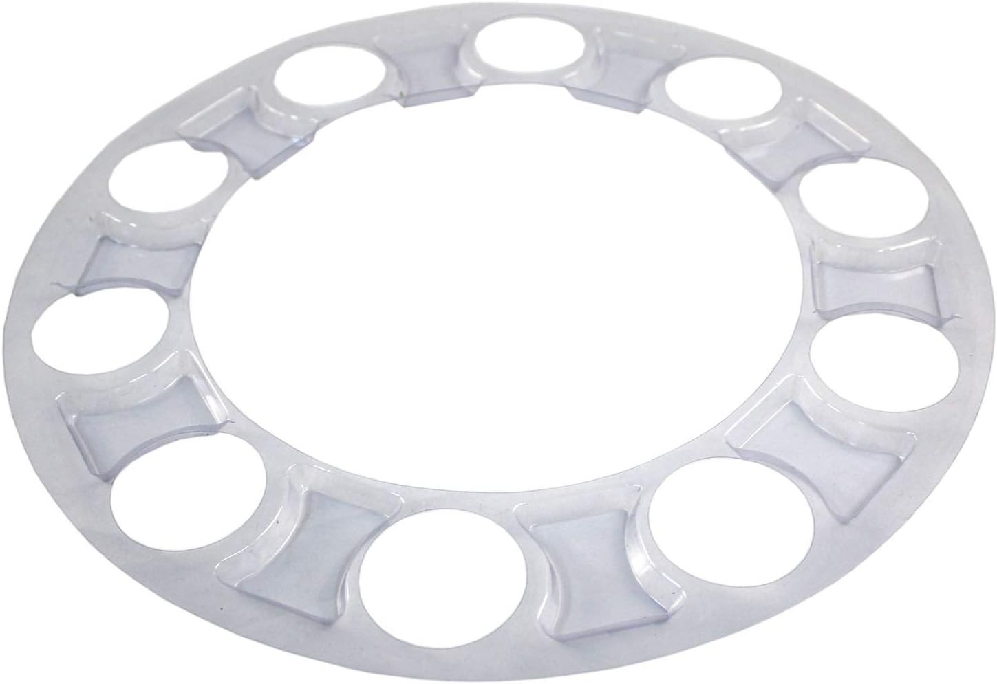 Chrome ABS Complete Axle Cover Set with Standard Hub Caps and 33mm Screw-On L…