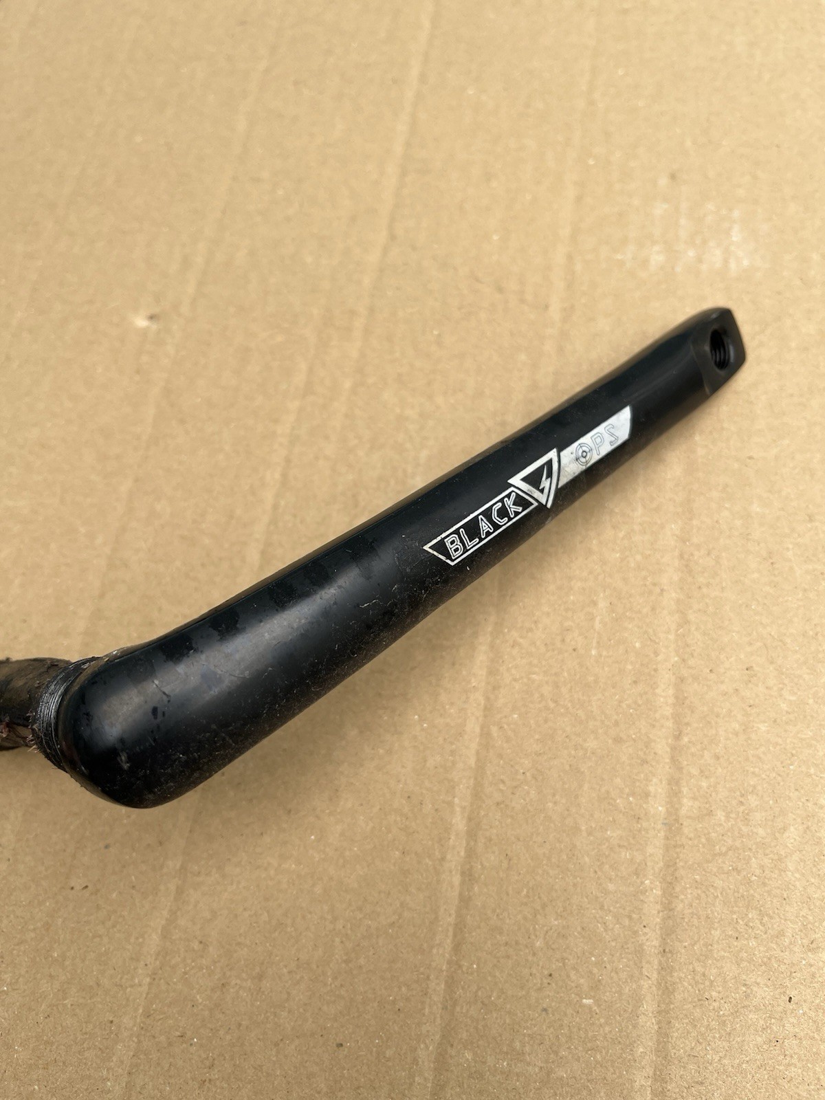 BLACK OPS Crank Set Old School BMX Dyno 1PC 175 mm CW175 1/2 Bottom Bracket