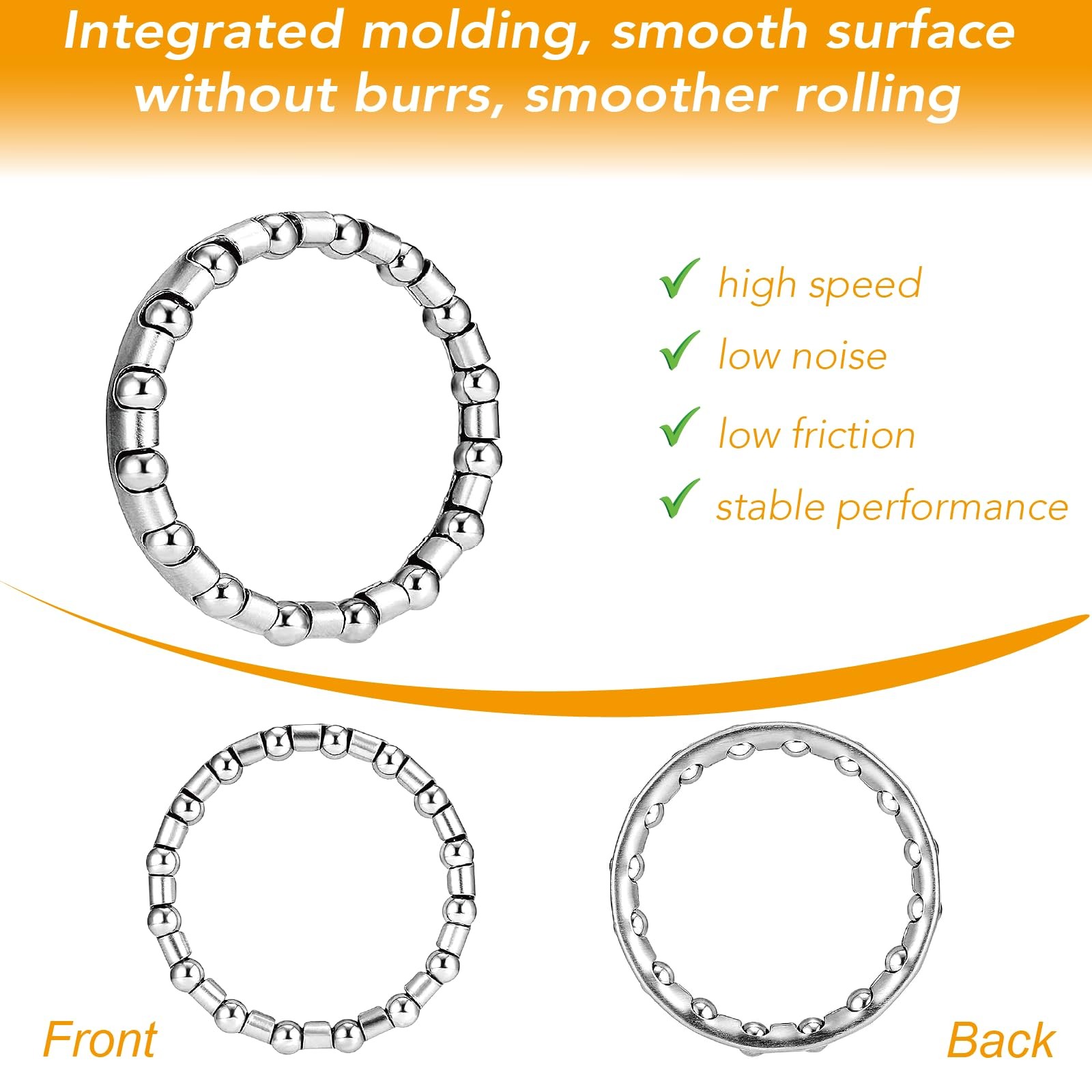 5/32″ x 16-Balls Bike Headset Crank Bearings-4PCS Stainless Steel Axle Wheel …