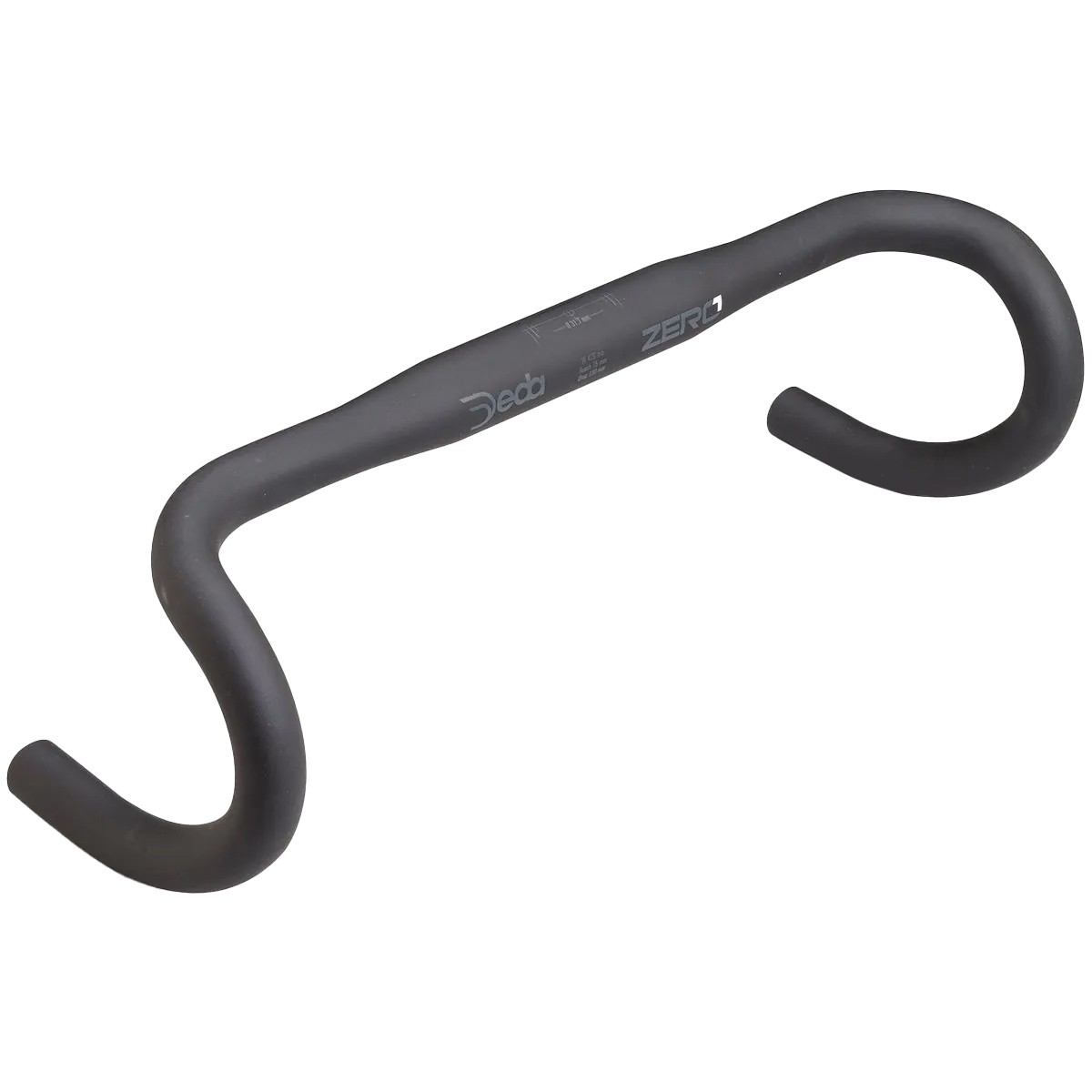 Deda Elementi Zero3 Aluminum Drop Handlebar 46cm, Lightweight Double Butted
