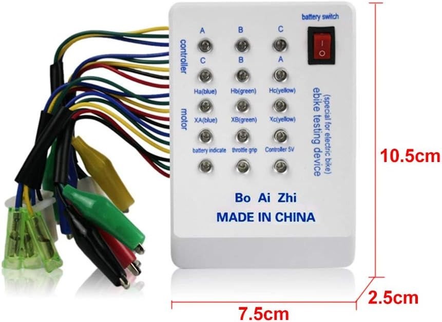 Brushless Motor Controller, 24V 36V 48V 60V 72V E-Bike Scooter Tester Quick Batt