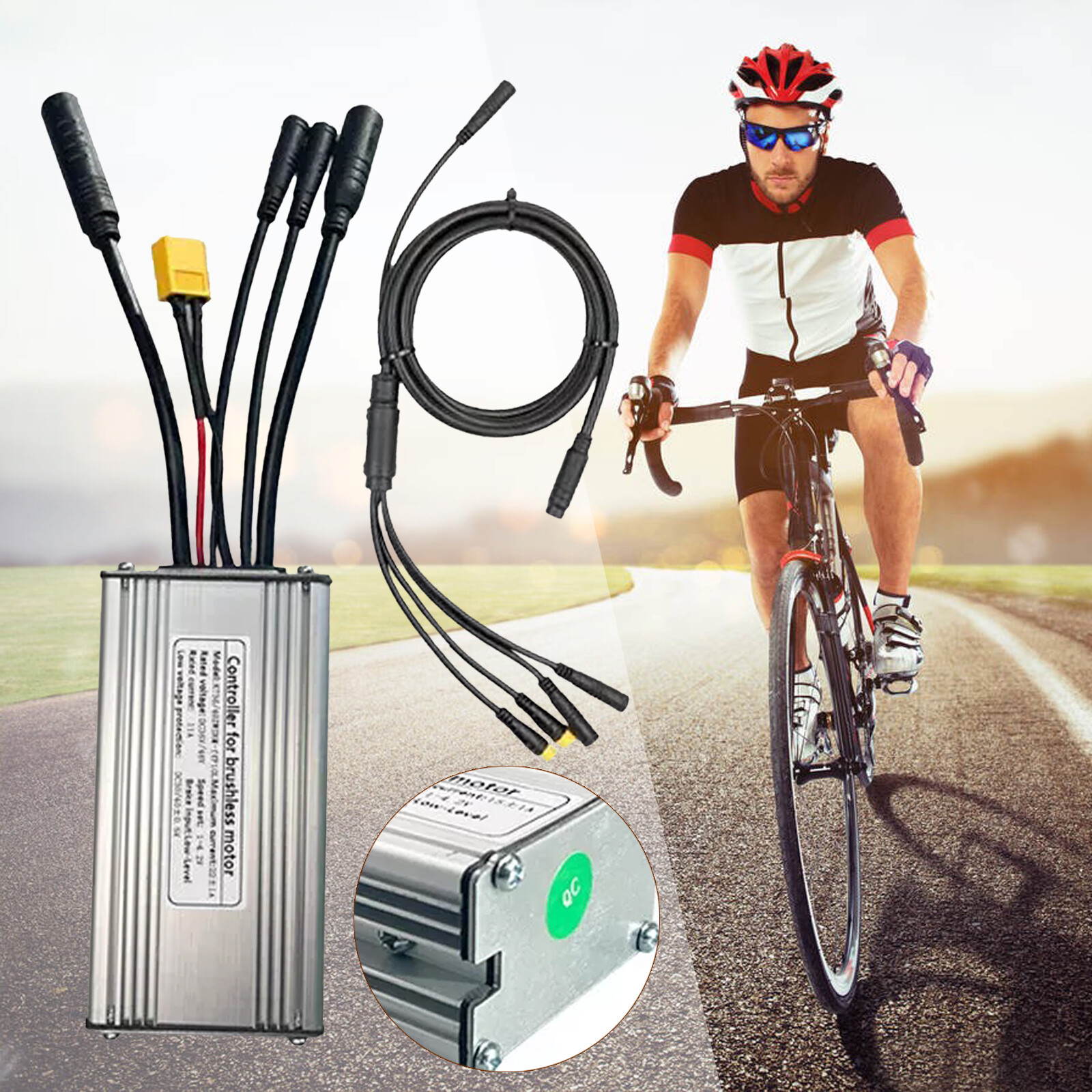 36V 48V 25A 750W Controller Waterproof Brushless Motor Electric Bicycle E-bike