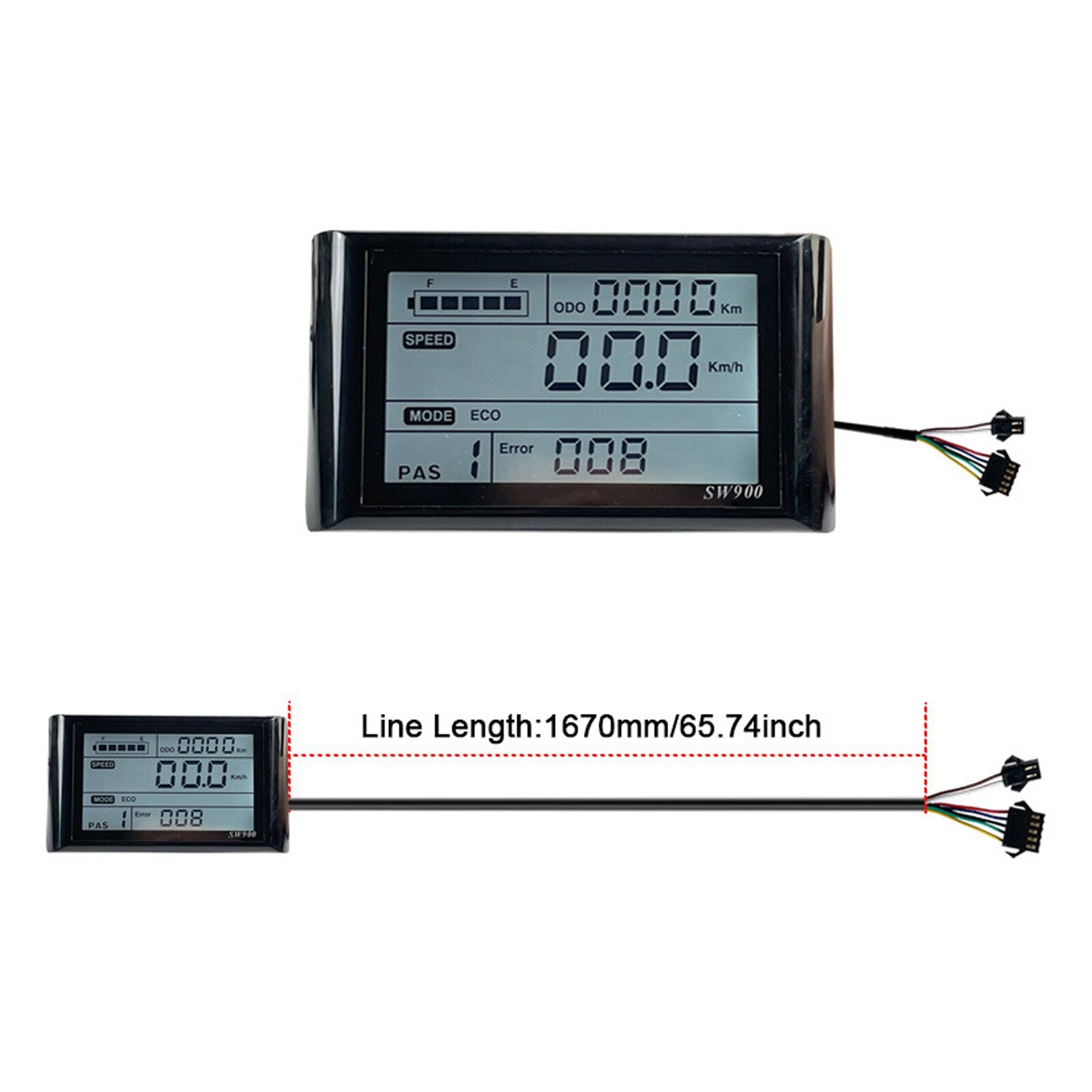 SW900 EBike LCD Display Meter / Control Panel 24V-72V for E-Bike Electric Bike