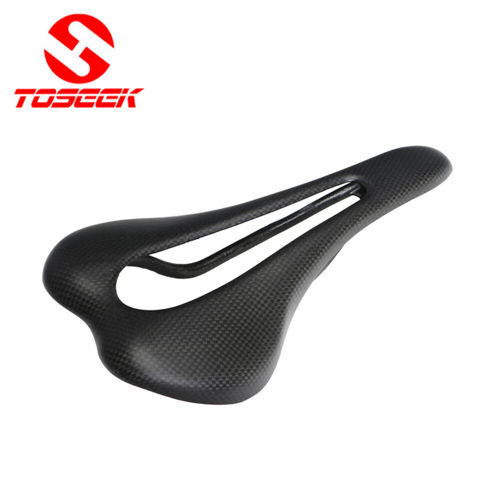 TOSEEK Full Carbon MTB Road Bike Saddle Comfort Big Hollow Racing Seat Cushion