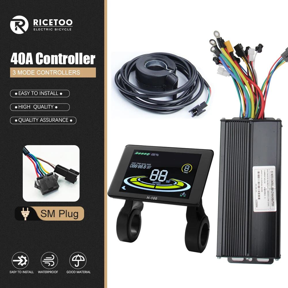 E-bike 3 Mode Controller Sine Wave Controlle 17A 26A 30A 40A with LCD Display