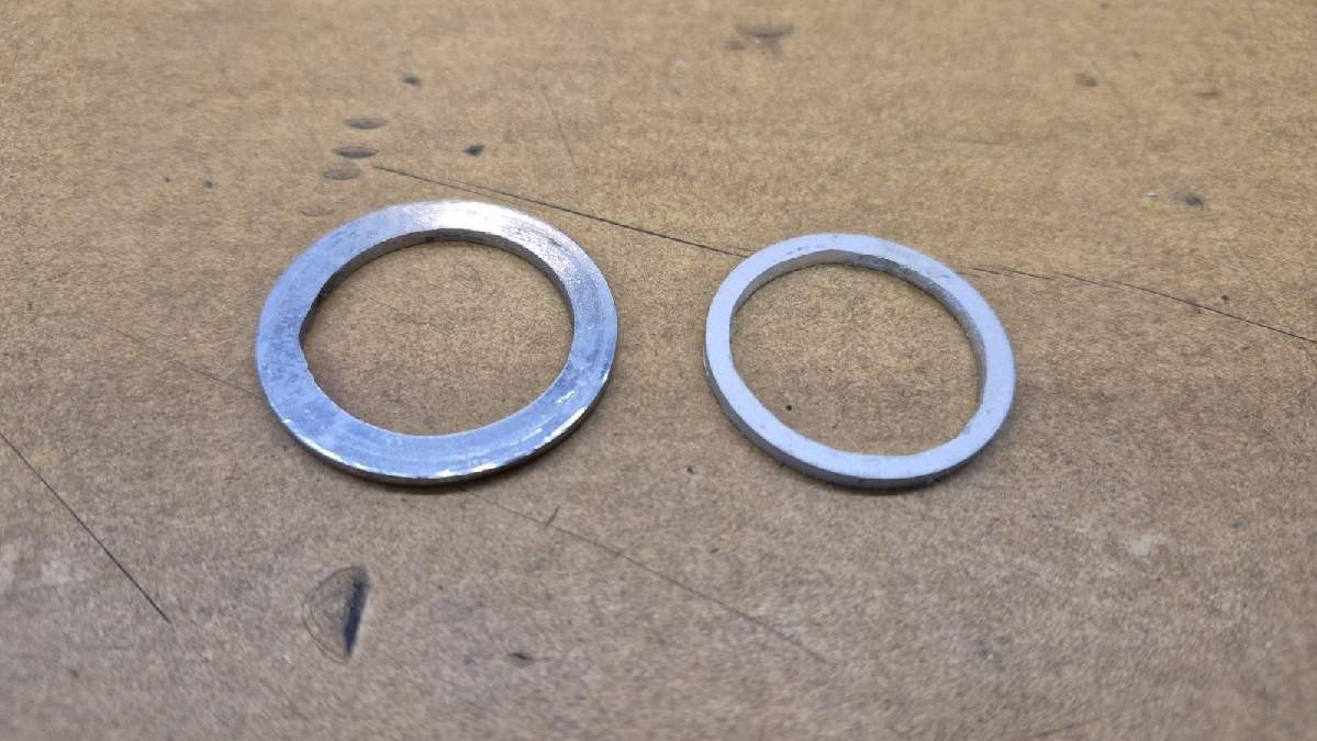 Vintage Campagnolo Record Headset, steel, chrome plated, 1” x 24tpi threaded