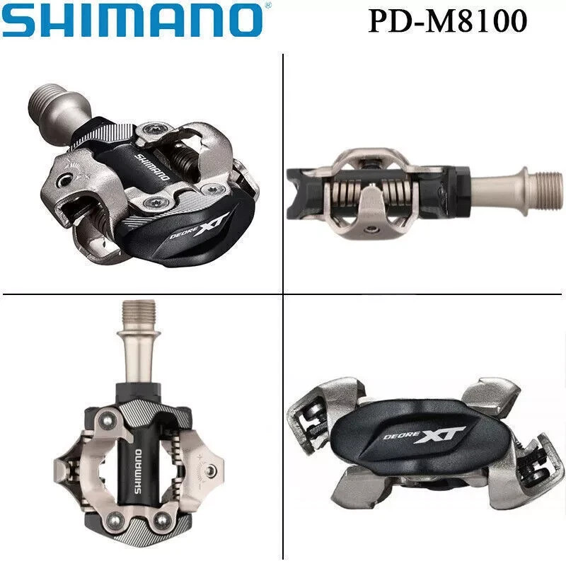 Shimano Deore XT PD-M8100 SPD XC MTB Clipless Pedals with Cleats