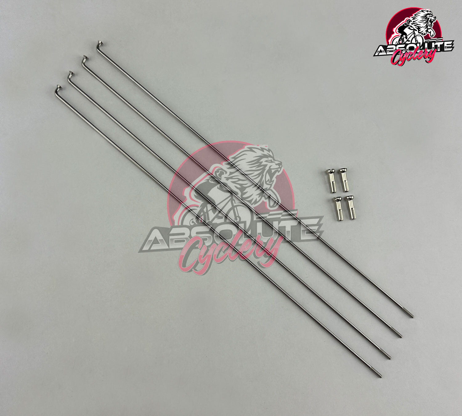 4 REPLACEMENT Bicycle Spokes 14g Stainless Steel W/Nipple Silver (100mm-308mm).