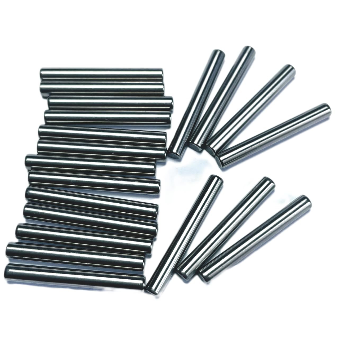 ZDingTech 20PCS 1/8 x 1 Dowel Pins,1/8 inch x 1 x 1 Inch, Silver