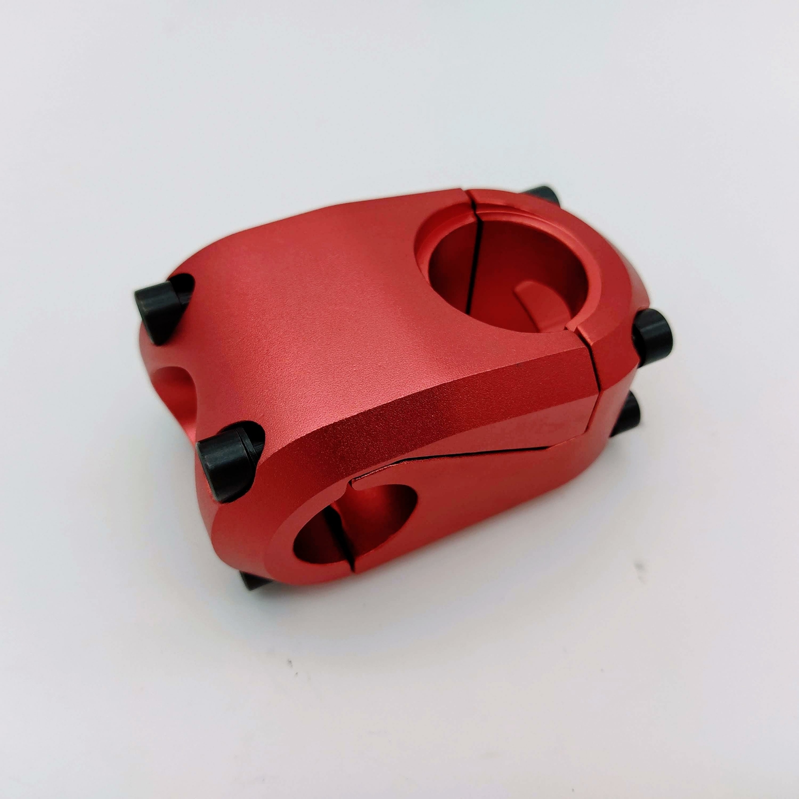 TWIN DRIVE FULL CNC BMX BIKE STEM 22.2MMX43MMX1-1/8″ Red