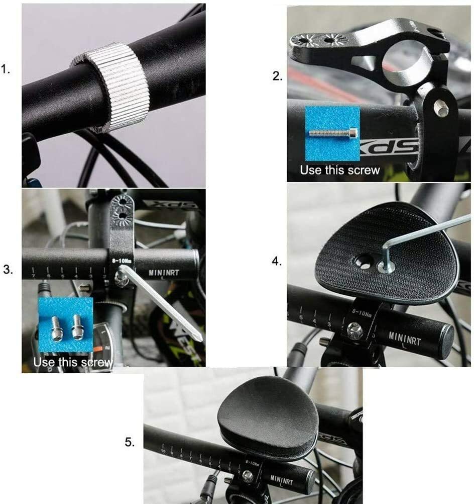 Bike Rest Handlebar Bicycle Aluminum Alloy Aero Bars Armrest for Mountain Road