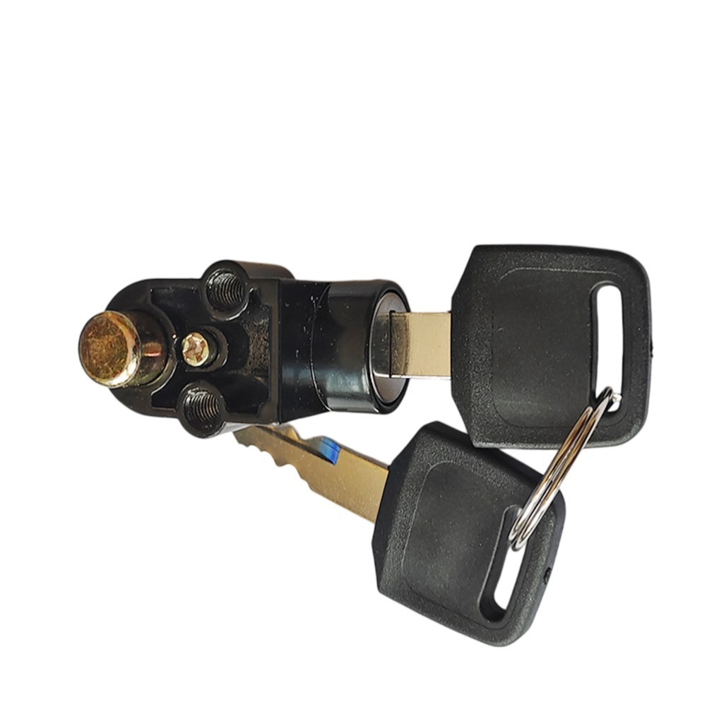 Aluminum Box Lock for Hailong E-bike Head Tube 8 cm x 6 cm x 5 cm Black