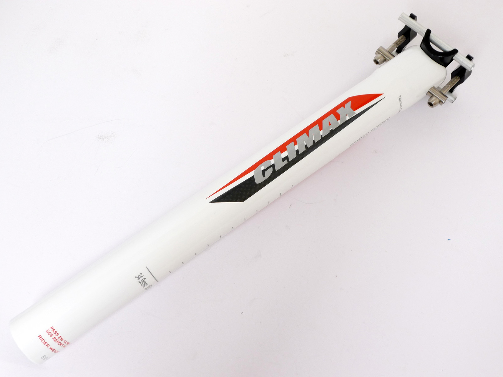 mr-ride 148g,34.9x350mm Climax SP02C 3K gloss carbon Seatpost Road MTB White