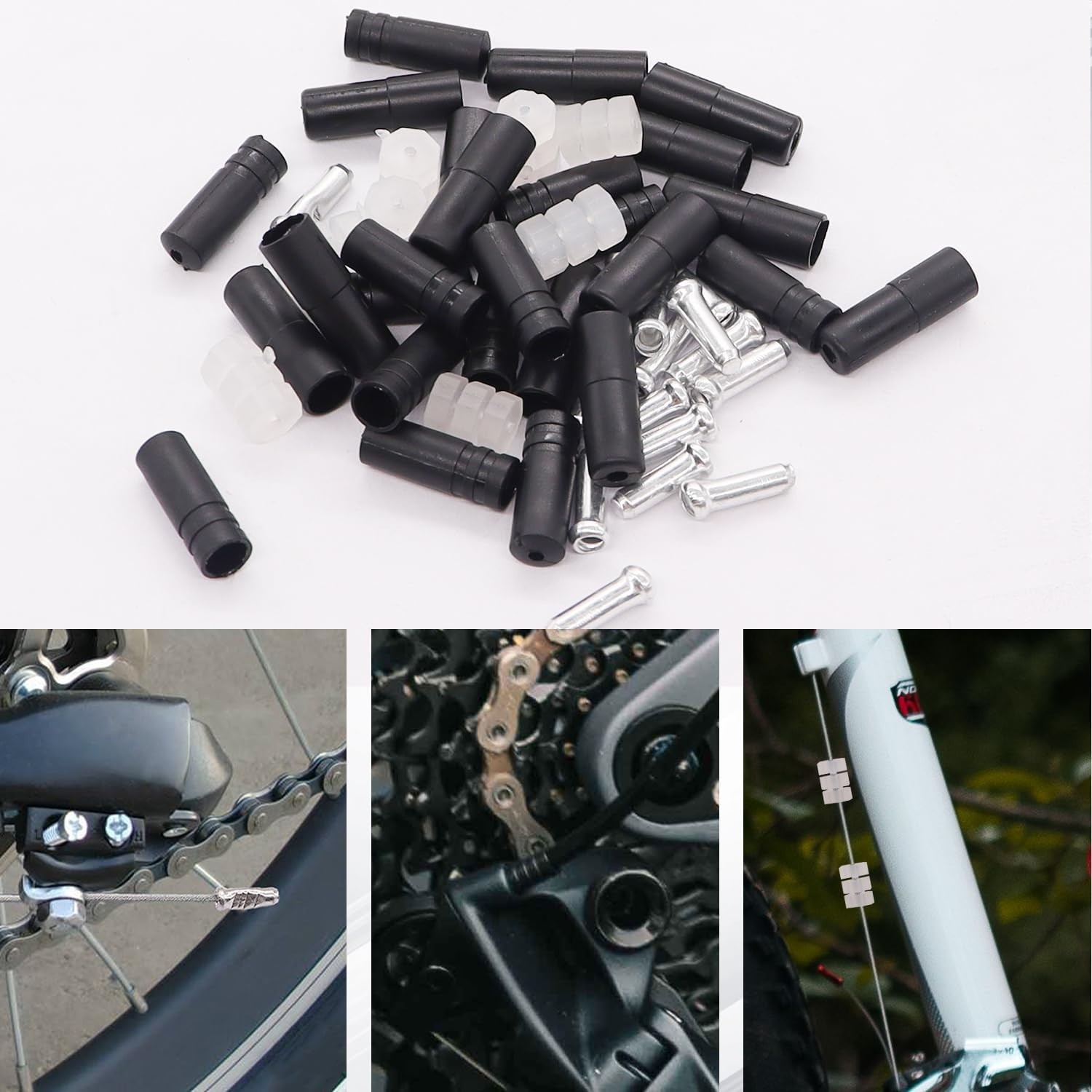 Complete Bike Cable Kit – Stainless Steel Cutter, Brake & Shift Cables Included