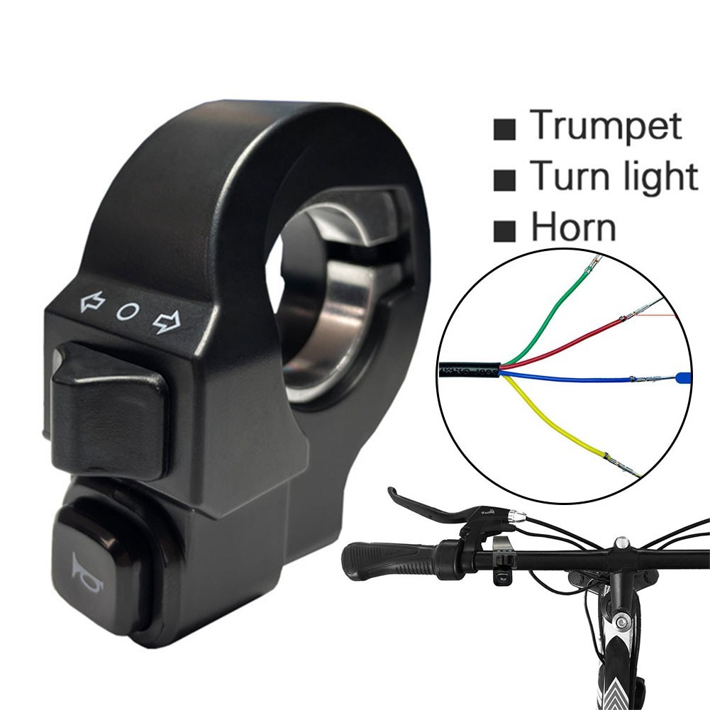 Turn Signal Switch Replacement E-Bike Electric Bicycle Scooter 2In1 4Pins