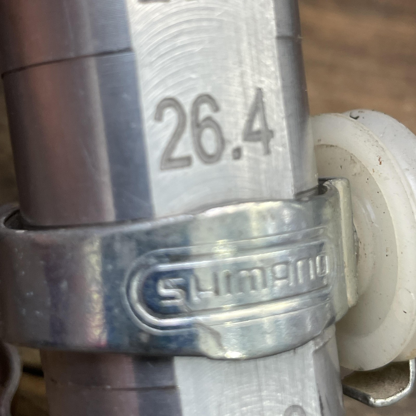Vintage Shimano Cable Guides Pair Clamp On Pulley Silver Steel Bike 3 Speed