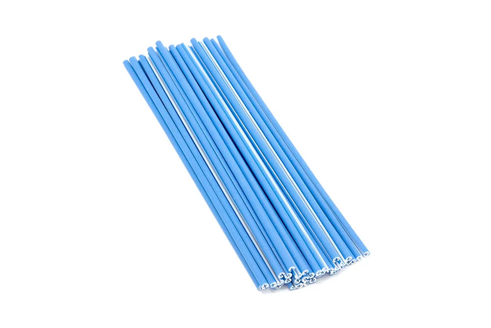 Theory Wheelie Bike Bikelife Reflective Spoke Skin Covers – 10.6″ Long RoS Blue