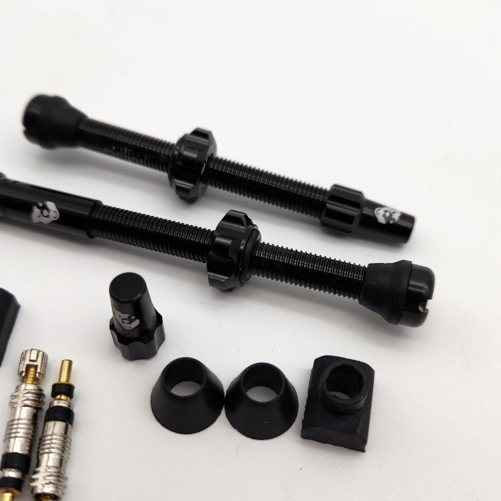 Wolf Tooth 60mm Tubeless Bicycle Valve Stem Kit Black NO PACKAGE