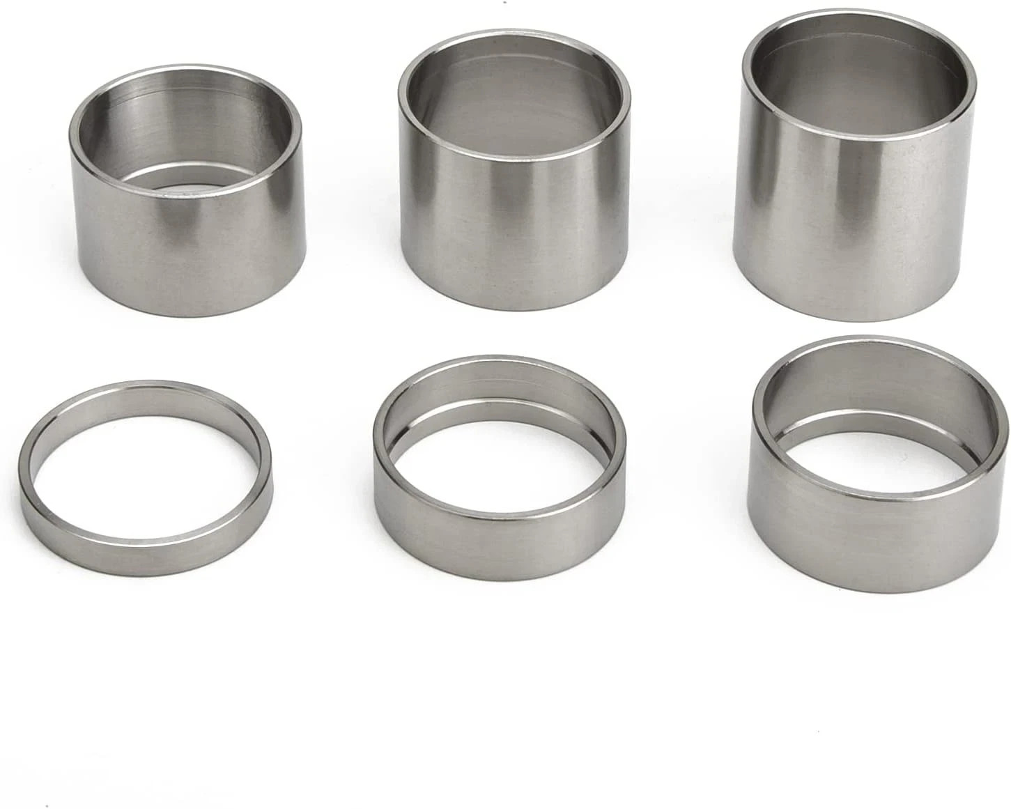 4/6 Pcs Bicycle Headset Spacer 1-1/8 Inch 5-10-15-20-25-30Mm Bike Handlebar Stem