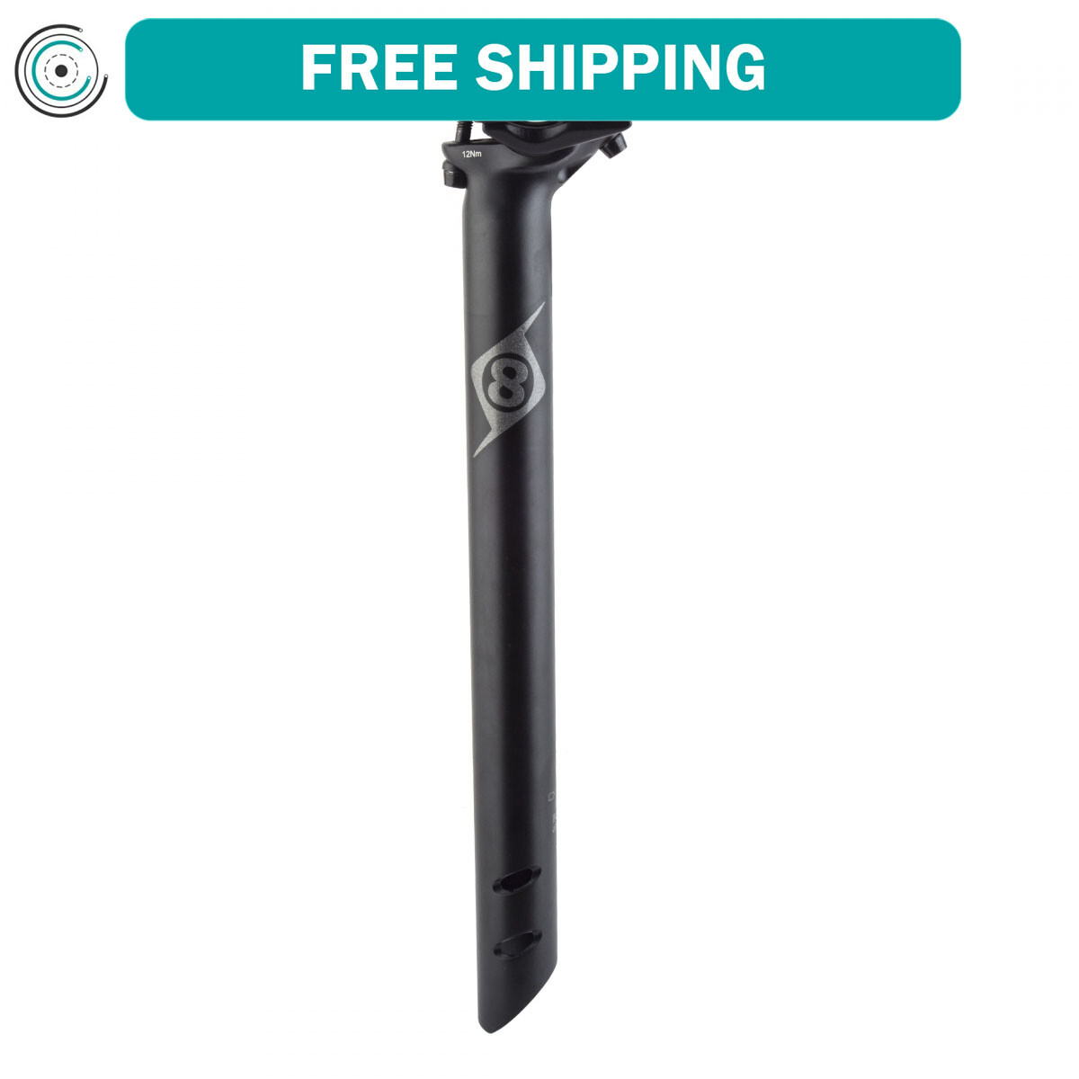 Origin8 Spire II Seatpost 30.9mm 350mm Blk Micro-Adjust 2 Bolt Clamp