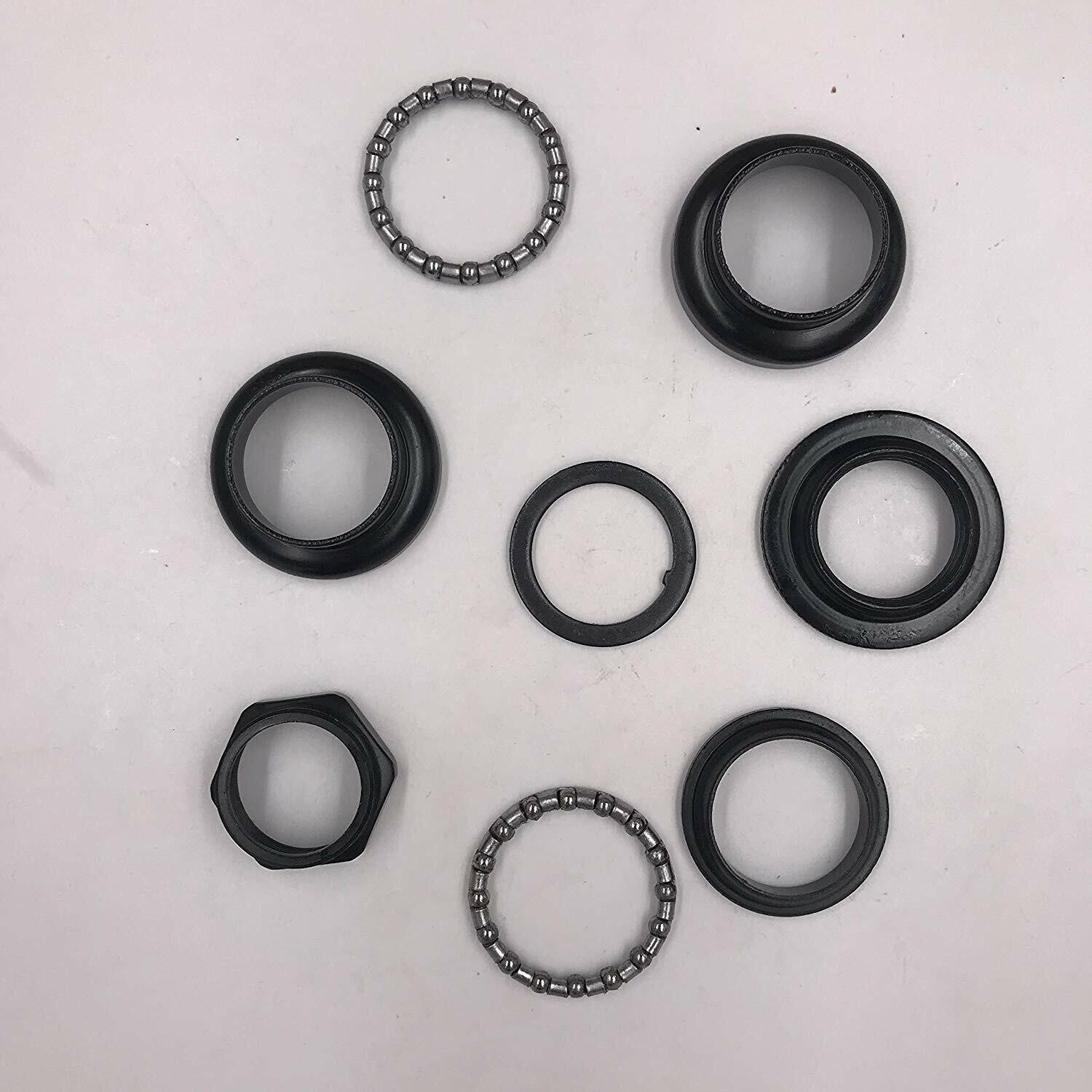 CDHPOWER 8pcs 1″ Threaded Bicycle Headset Combo(Black)- Gas Motorized Bicycle