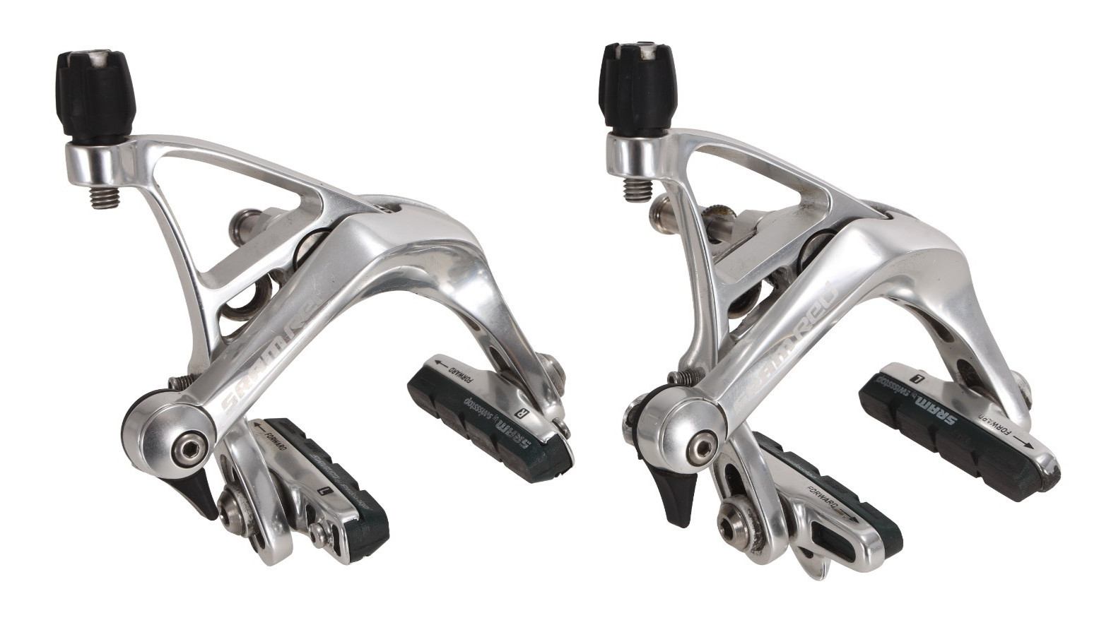 SRAM Red Road Bike Rim Brake Caliper Set SILVER Front + Rear