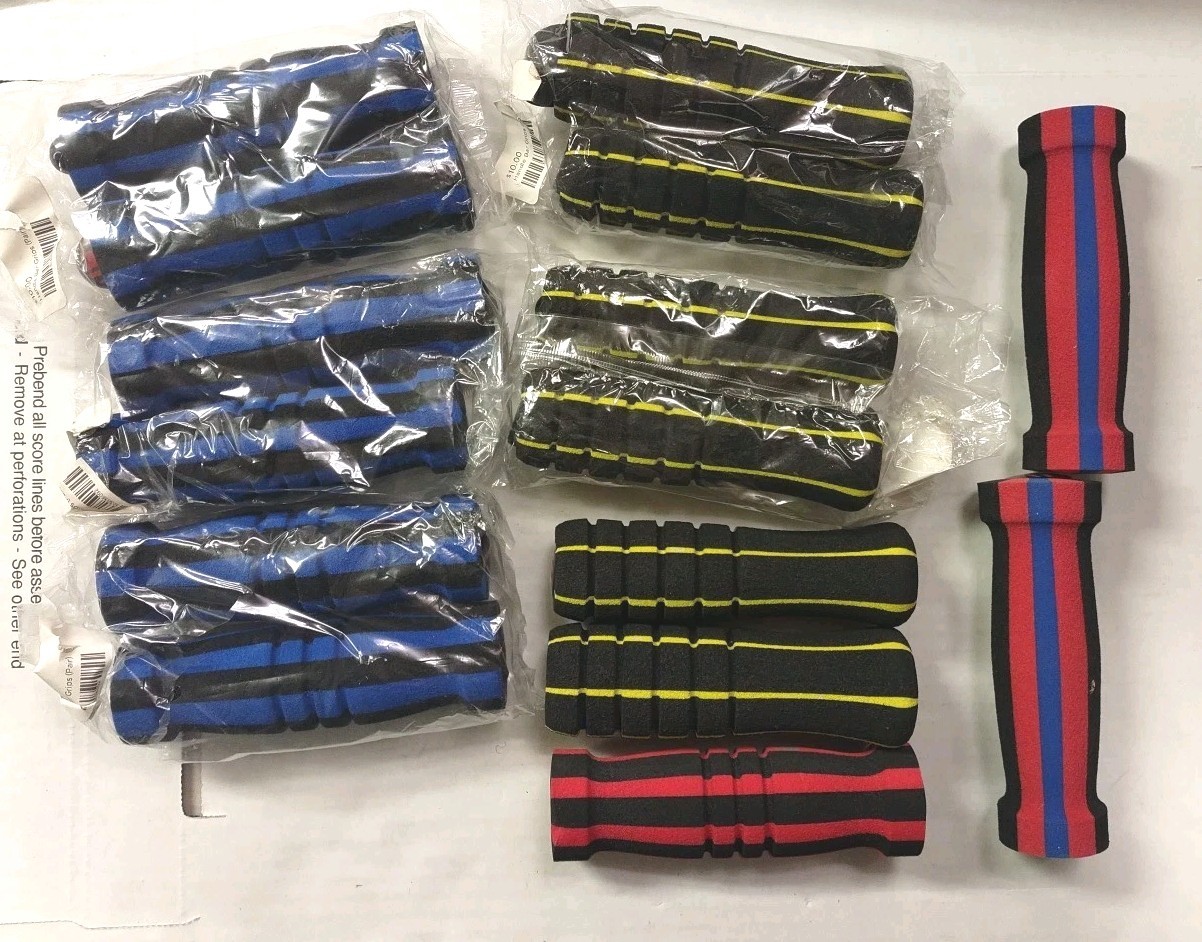 Bike Scooter Handlebar Grip Foam Lot Of 7 Pairs