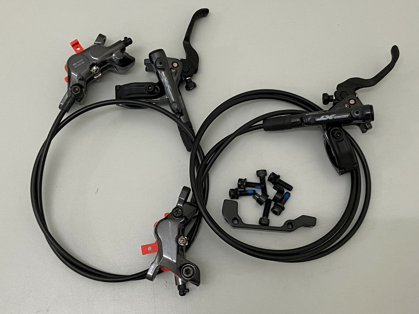 Shimano Deore XT BR-M8120+BL-M8100 4-Piston Hydraulic MTB Disc Brake Set