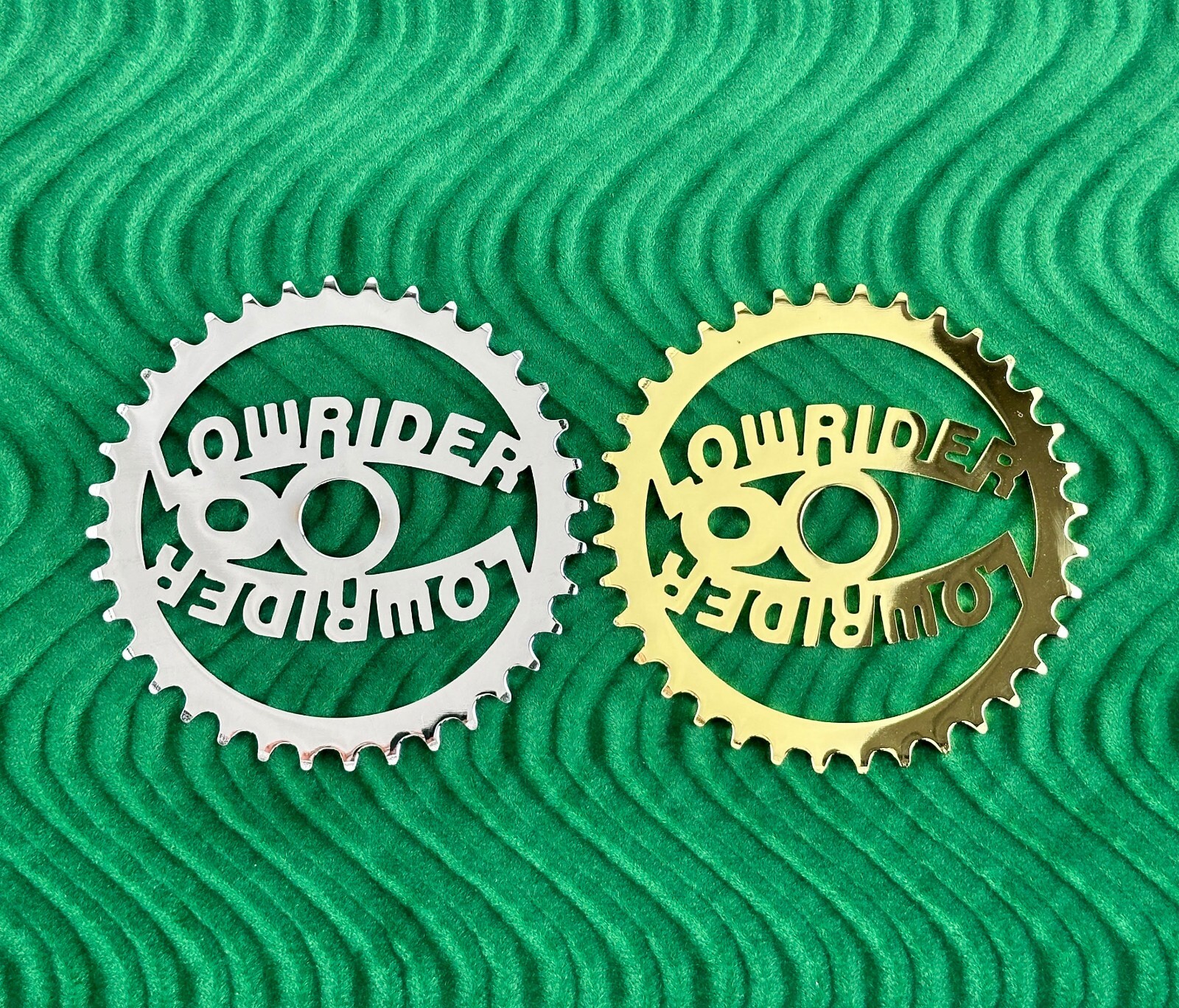 36T LASER CUT DOUBLE ORIGINAL LOWRIDER BICYCLE SPROCKET.
