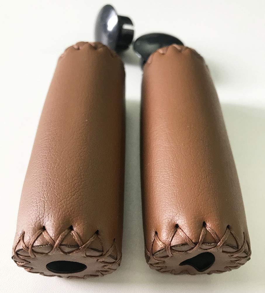 Leather Bicycle Handlebar Grips Bike Handle Covers for Cycling MTB Road Bike