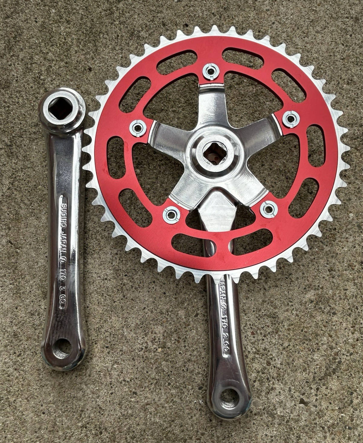 Sugino BMX Cranks Redline Mongoose Cruiser Road Bike Klunker Schwinn Fixie