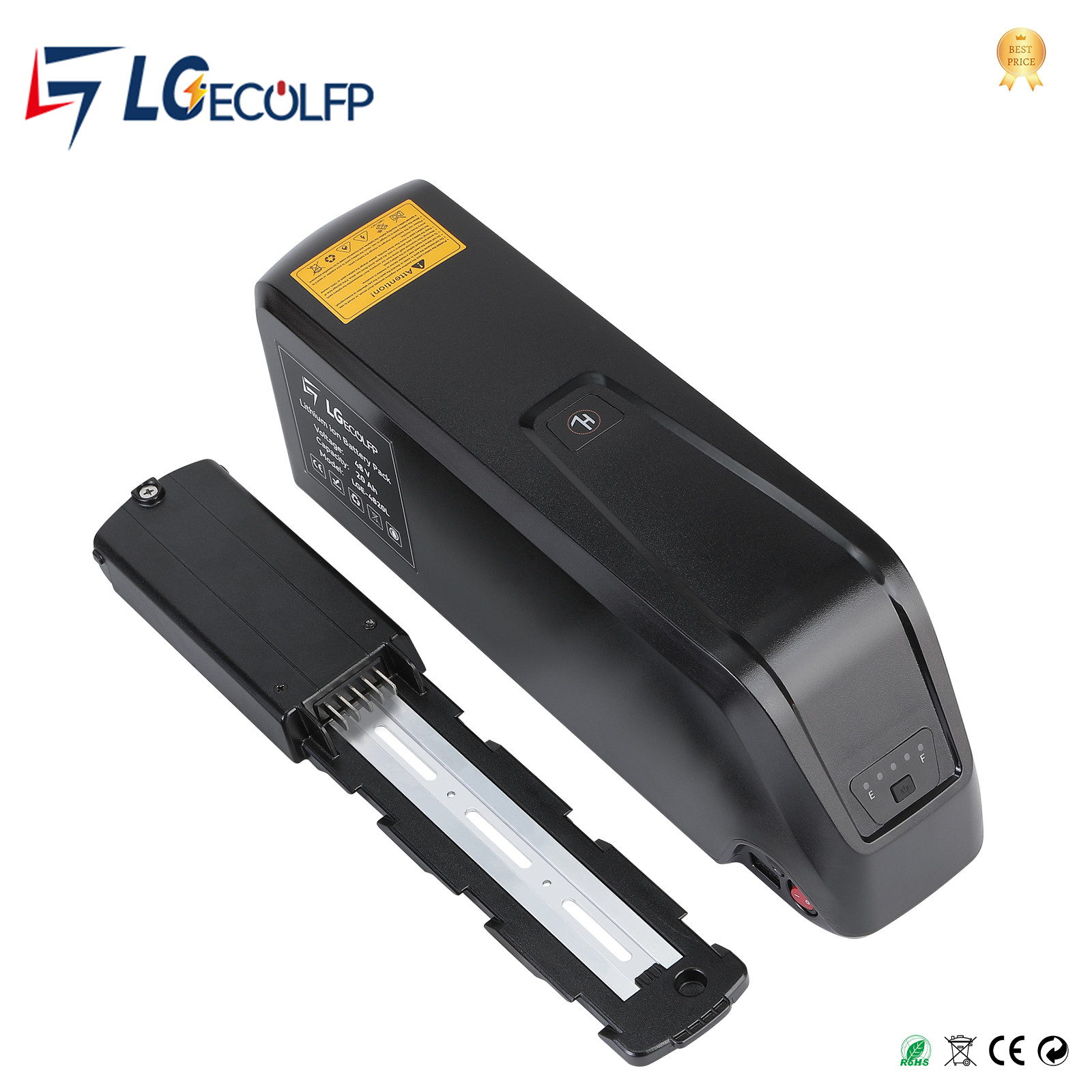 LGE 48V 52V 36V 1000-1500W Ebike Battery Electric Bike Lithium Battery 30A BMS