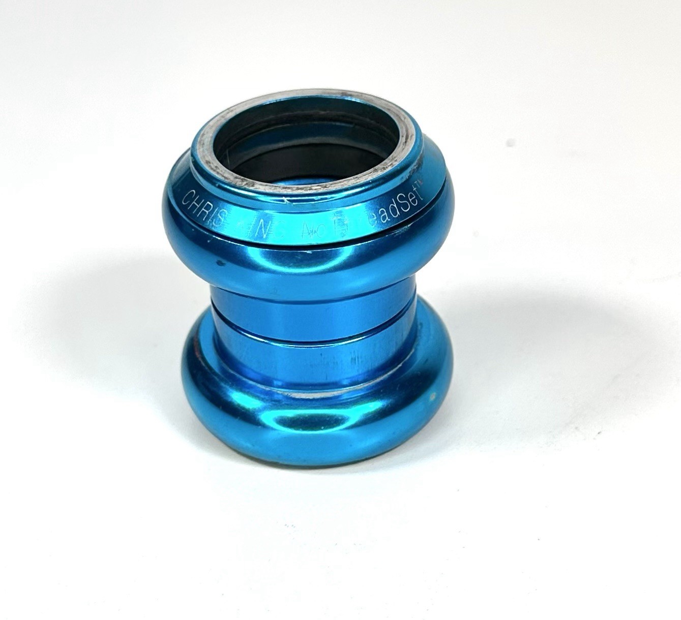 Vintage Chris King 1 1/8 Headset No Logo Blue Turquoise
