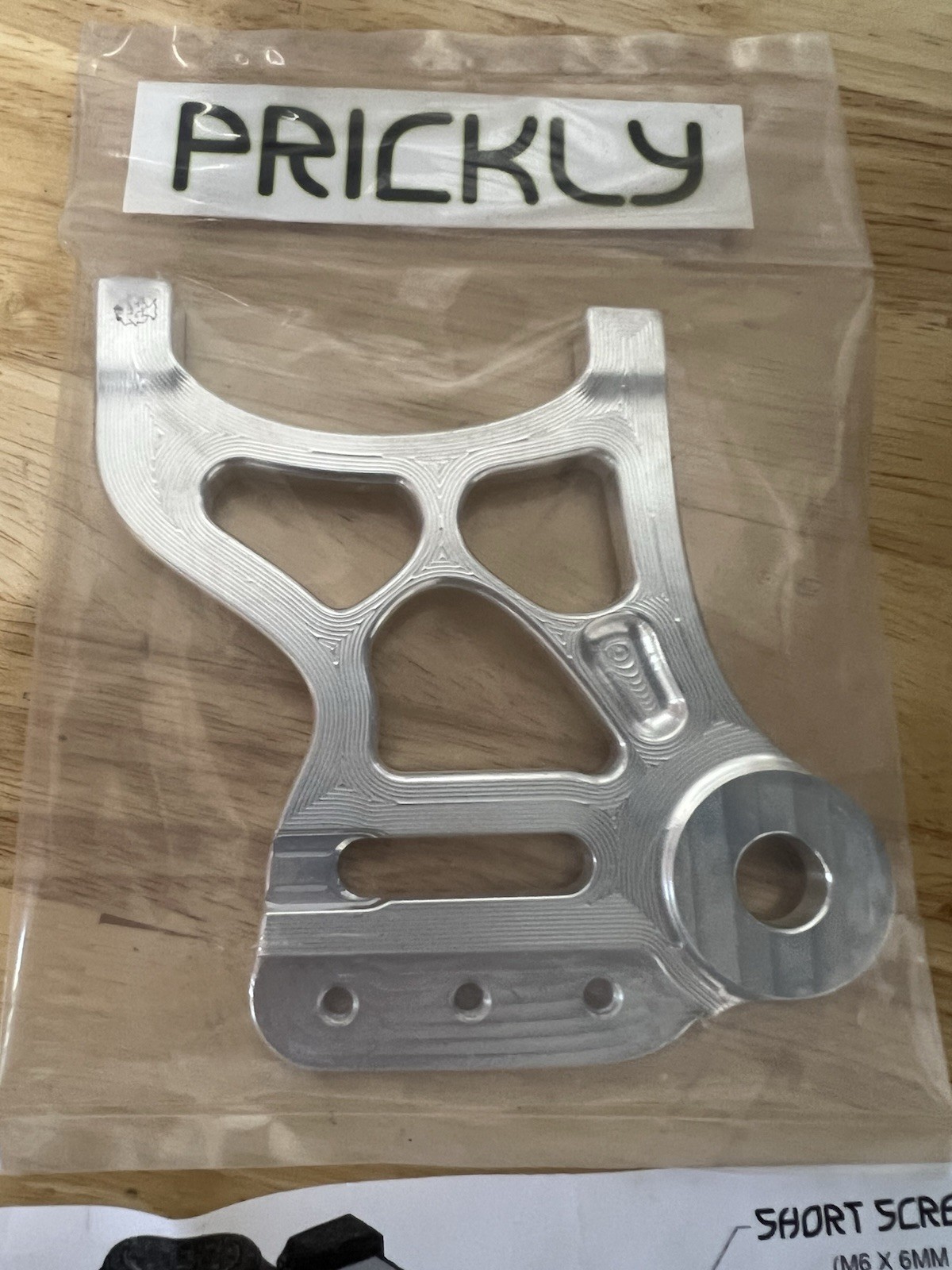 Surron Prickly Motorsports 220mm Rear Caliper Mount (Raw Polished) USA SELLER