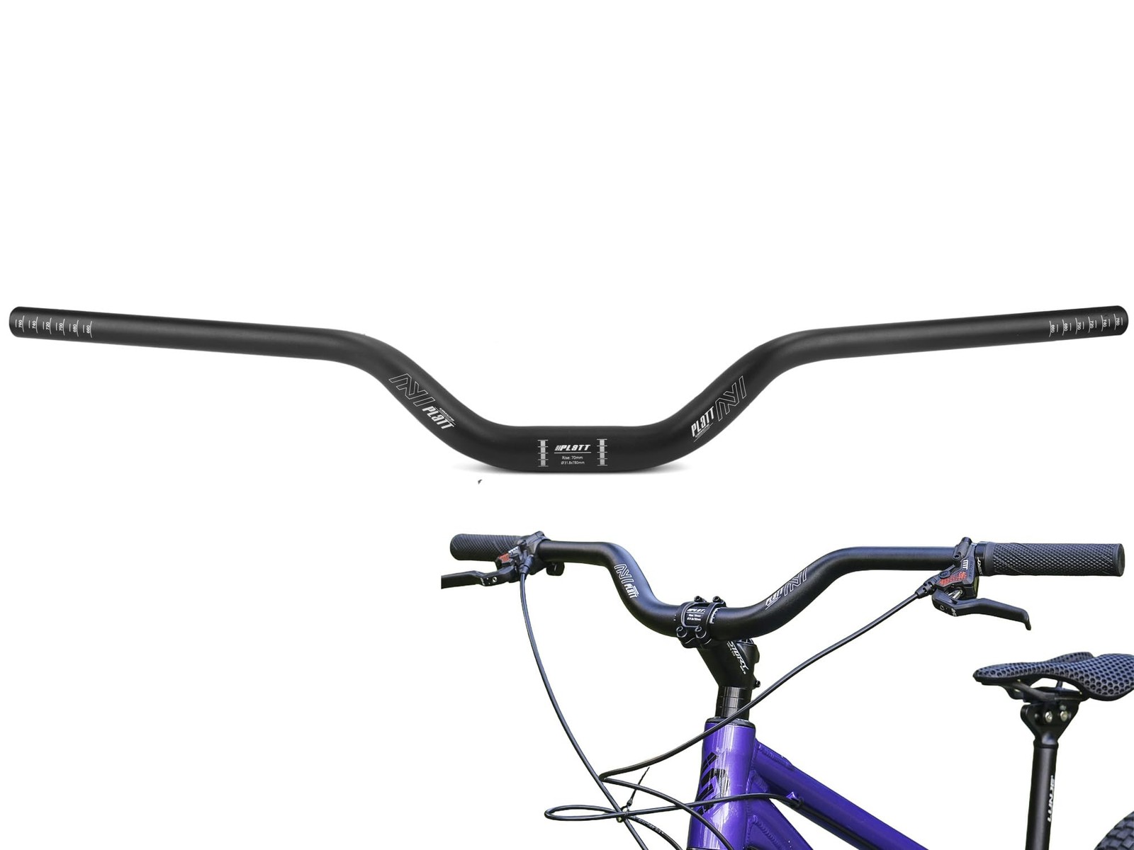 25.4/31.8mm Mountain Bike Handlebar/Riser Handlebar – (30mm, 35mm, 50mm, 70mm, 9