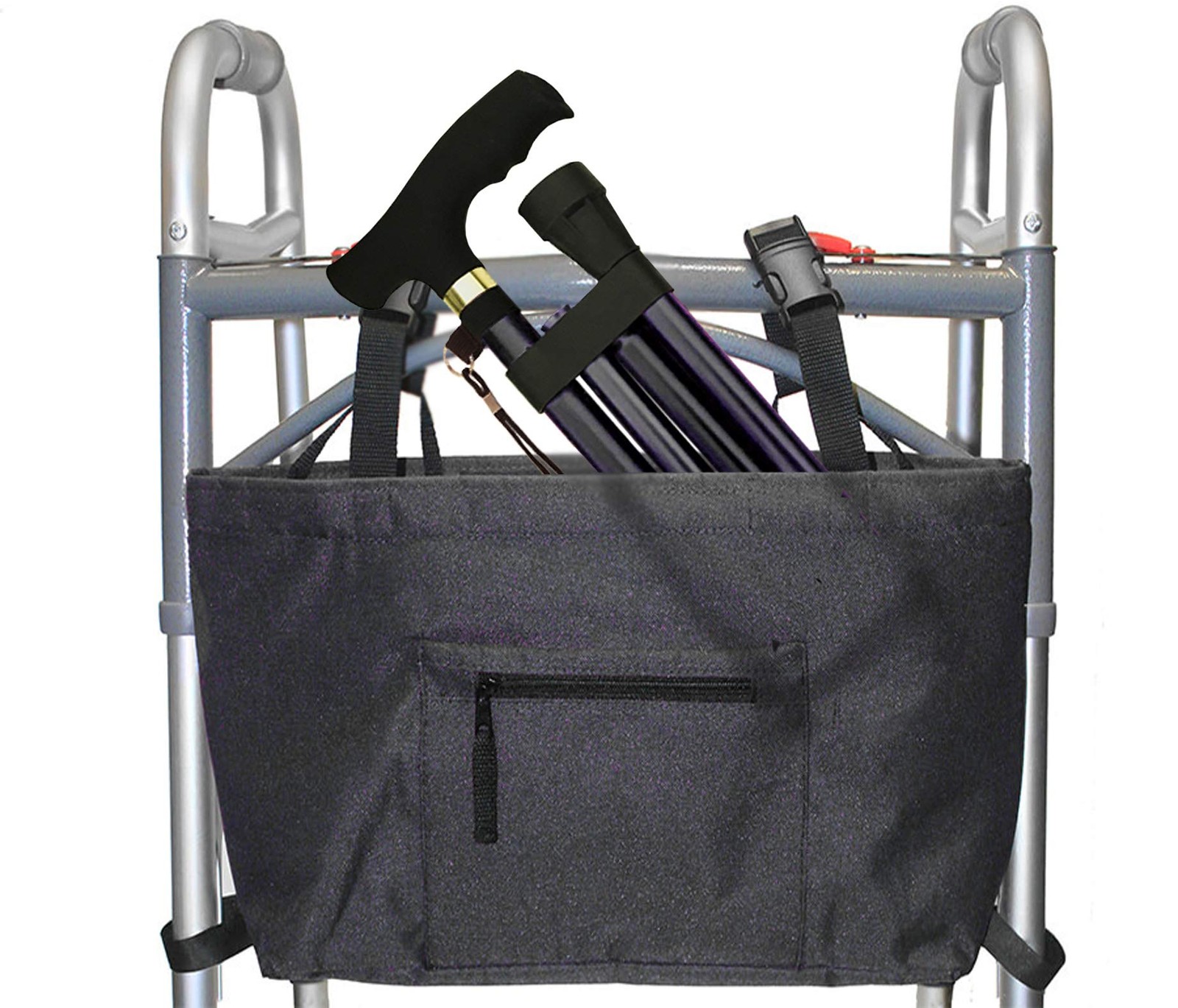 RMS Folding Cane – Foldable, Adjustable, 1 Count (Pack of 1), Black