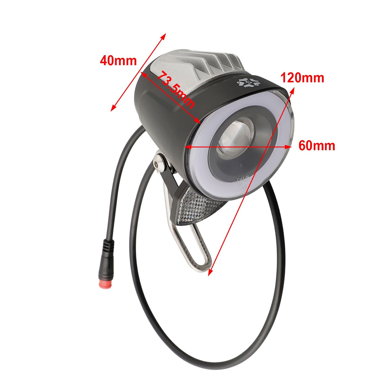 LED Headlight For-E-Bike Front Light Spotlight Electric Bicycle 6-48V