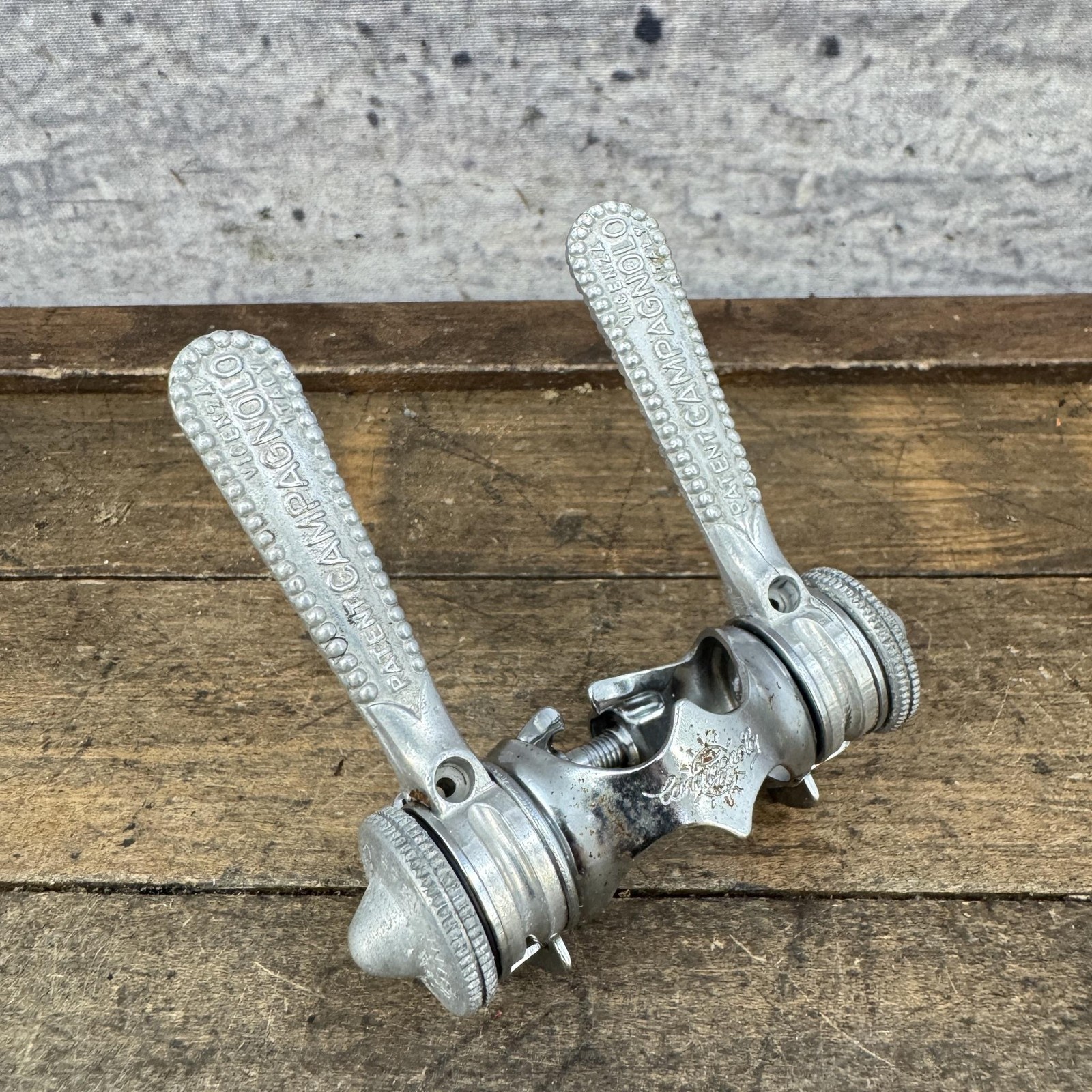 Vintage Campagnolo Downtube Friction Shifter Set 28.6 Clamp Road Bike Italy 70s