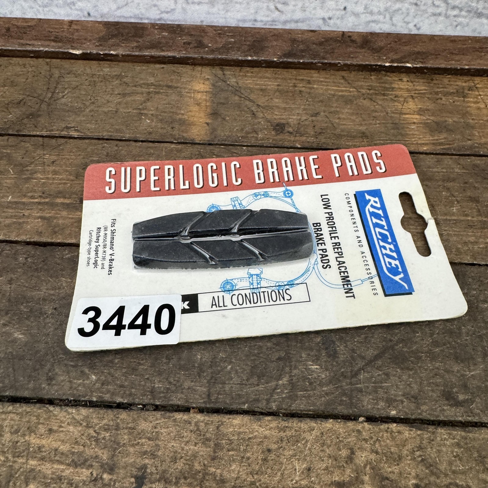 Ritchey SuperLogic V-Brake Pad Black Replacement Fits Shimano BR-M950 M739 VTG