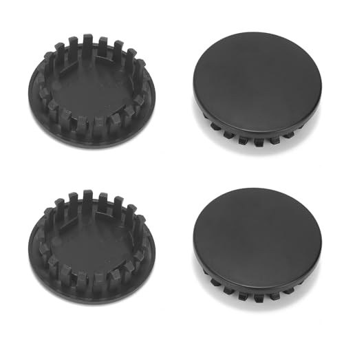 4Pcs Wheel Center Caps for OD 66.8 mm(2.63 in), ID 55 mm(2.17 in) Matte Black