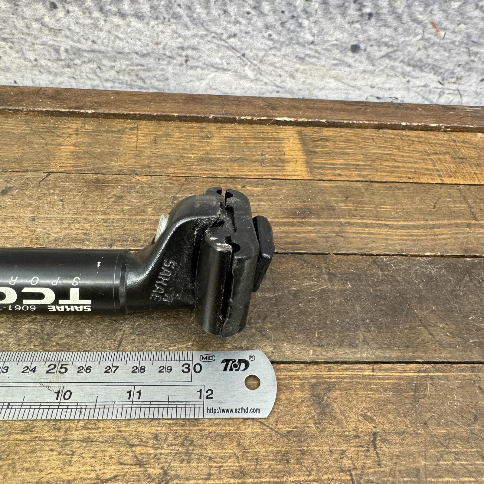 Vintage Sakae TCO Sport Seatpost 26.8 mm Black Alloy Tall Cool One MTB Bike 90s