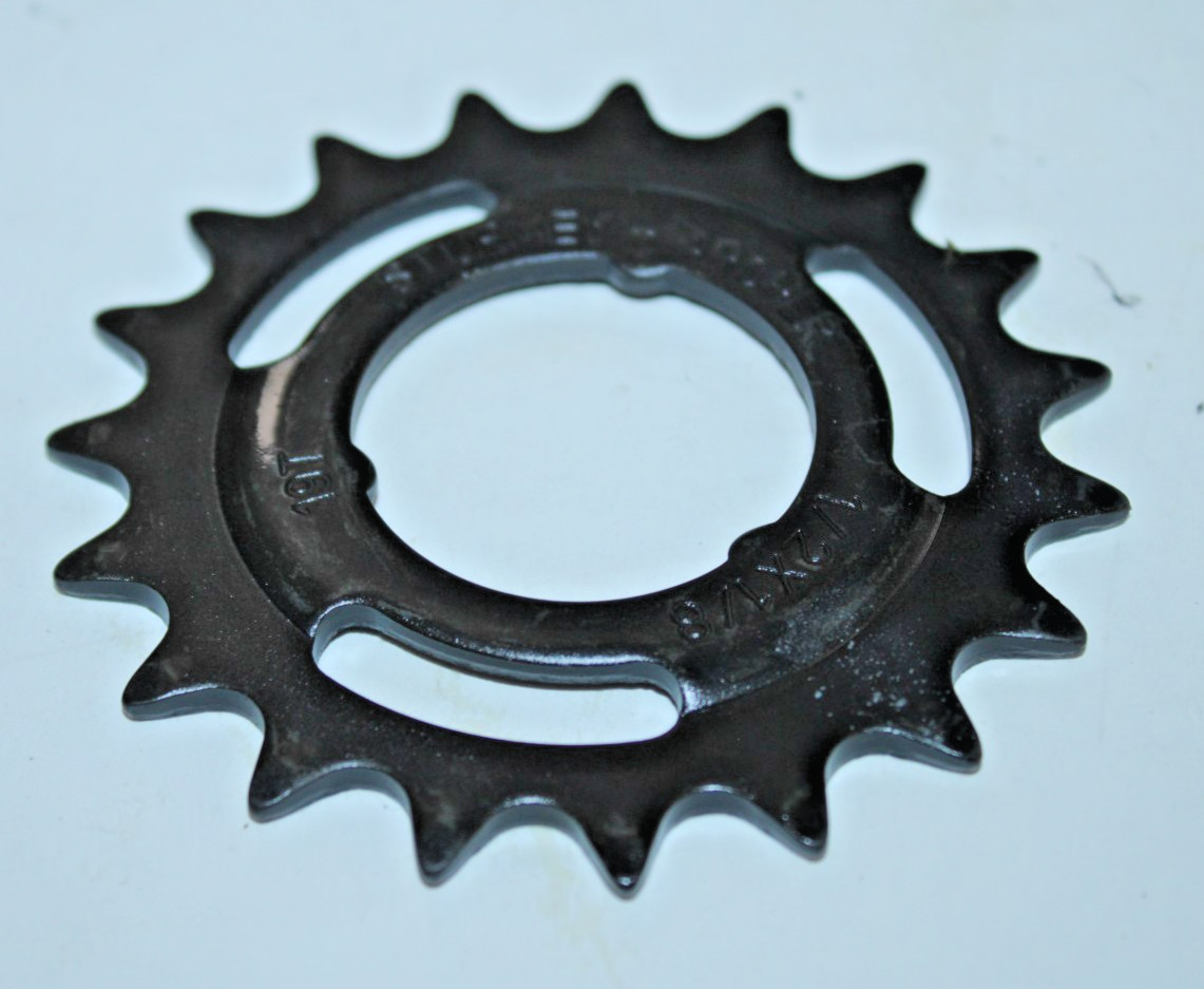 Sturmey Archer HSL719 19T Sprocket Offset Black 1/2×1/8″ Steel NWOT VTG Cruisers