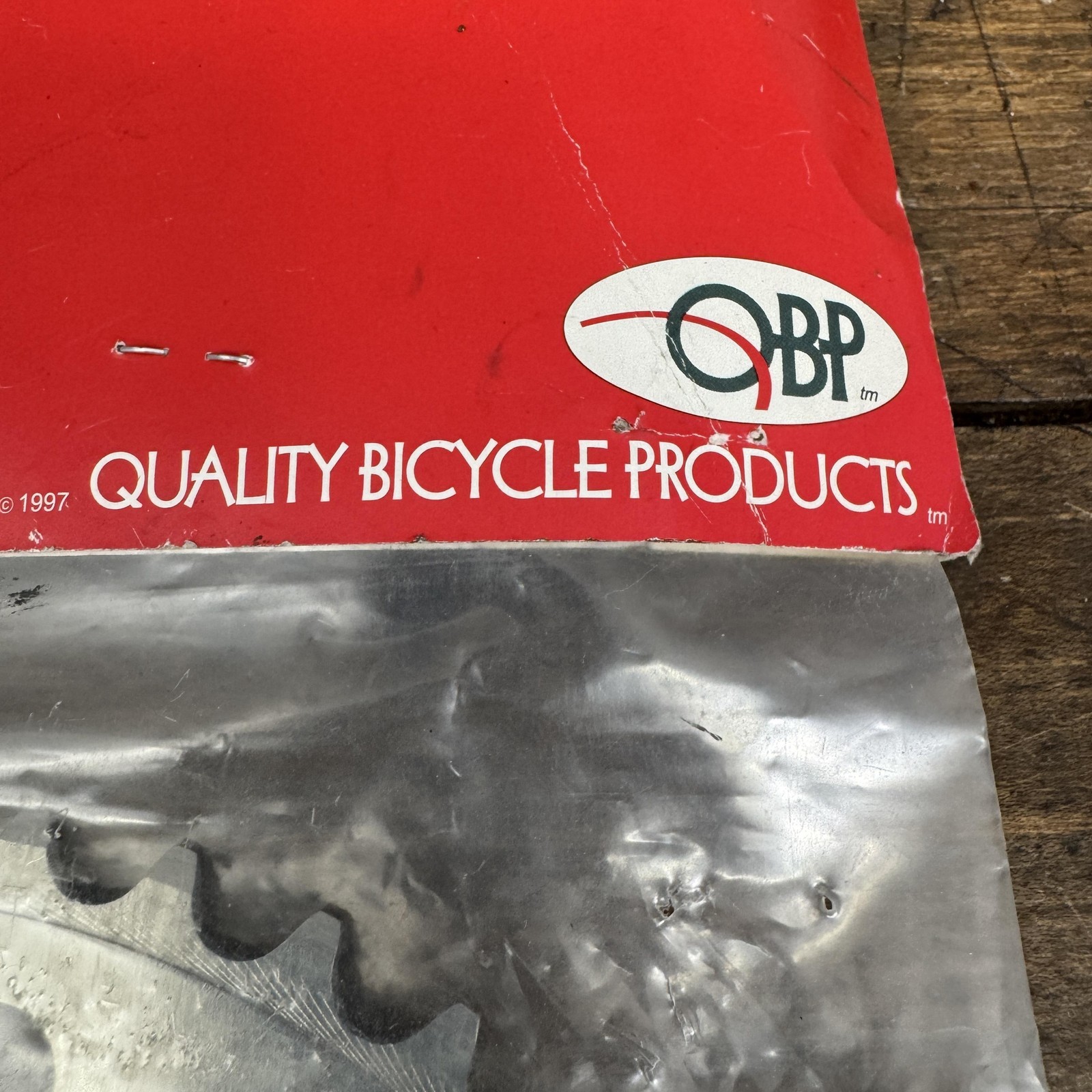 Vintage QBP 44T Chainring 94 BCD 5-Arm NOS Silver Aluminum MTB USA 44 Tooth