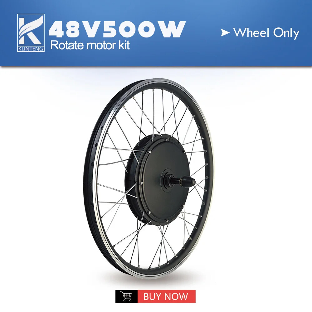 36V 48V 500W Rear Rotate Brushless Gearless Hub Motor 20-29in 700C for MTB Ebike