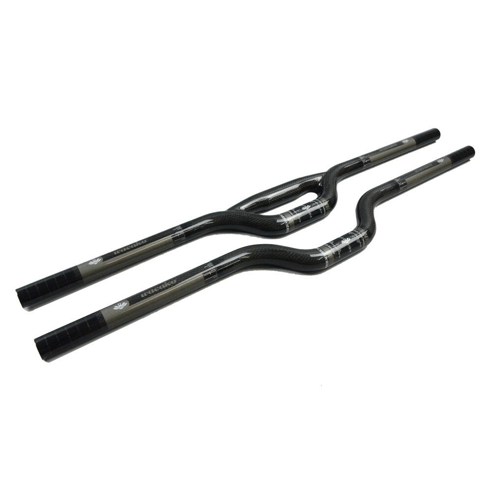 25.4/31.8mm MTB Handlebar Carbon Fiber Folding Mountian Bike Rise Bar 580-740mm