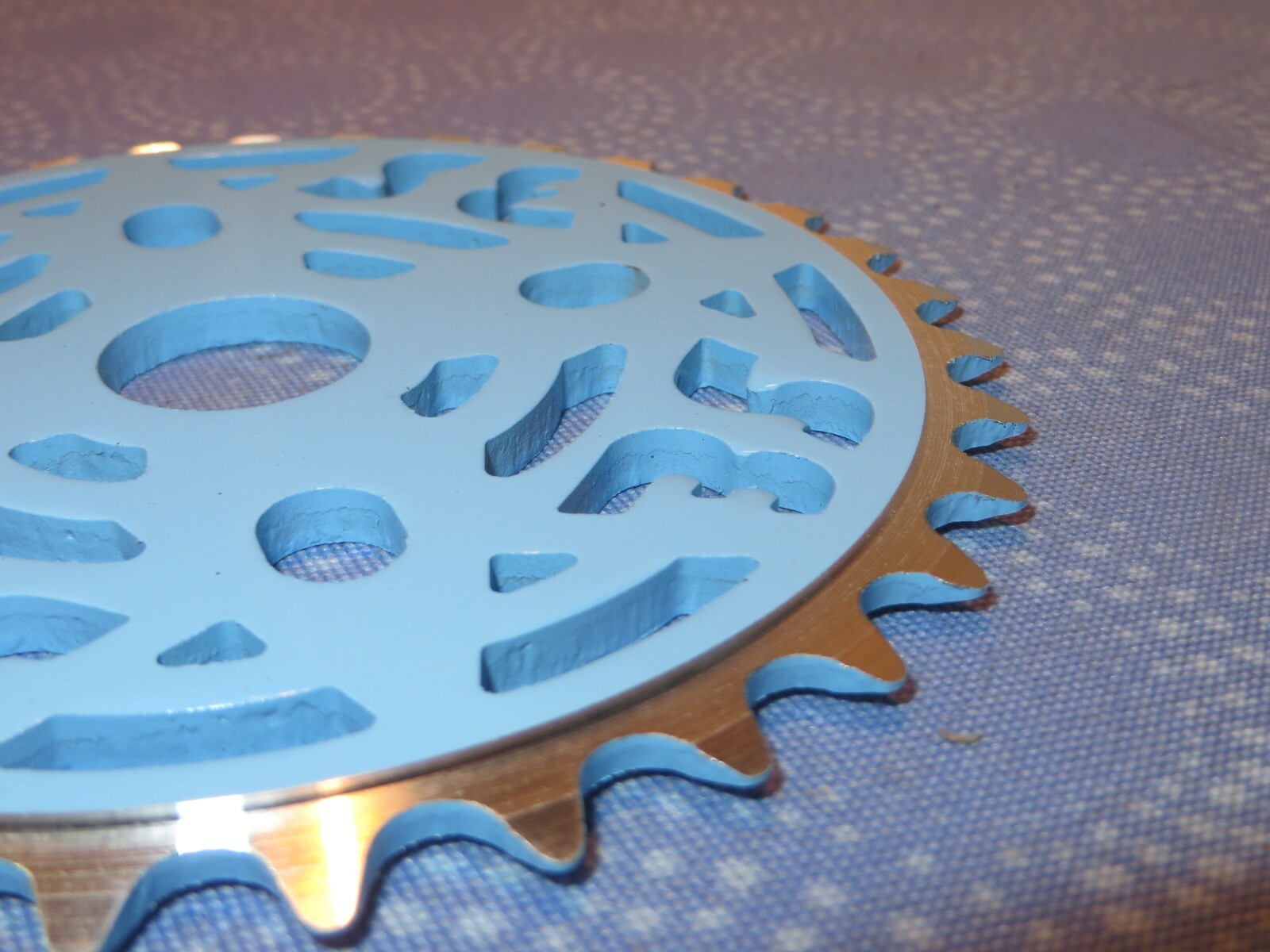 SE BMX Painted Blue 33T Chainring for 1/2″ x 1/8″ Chains – New