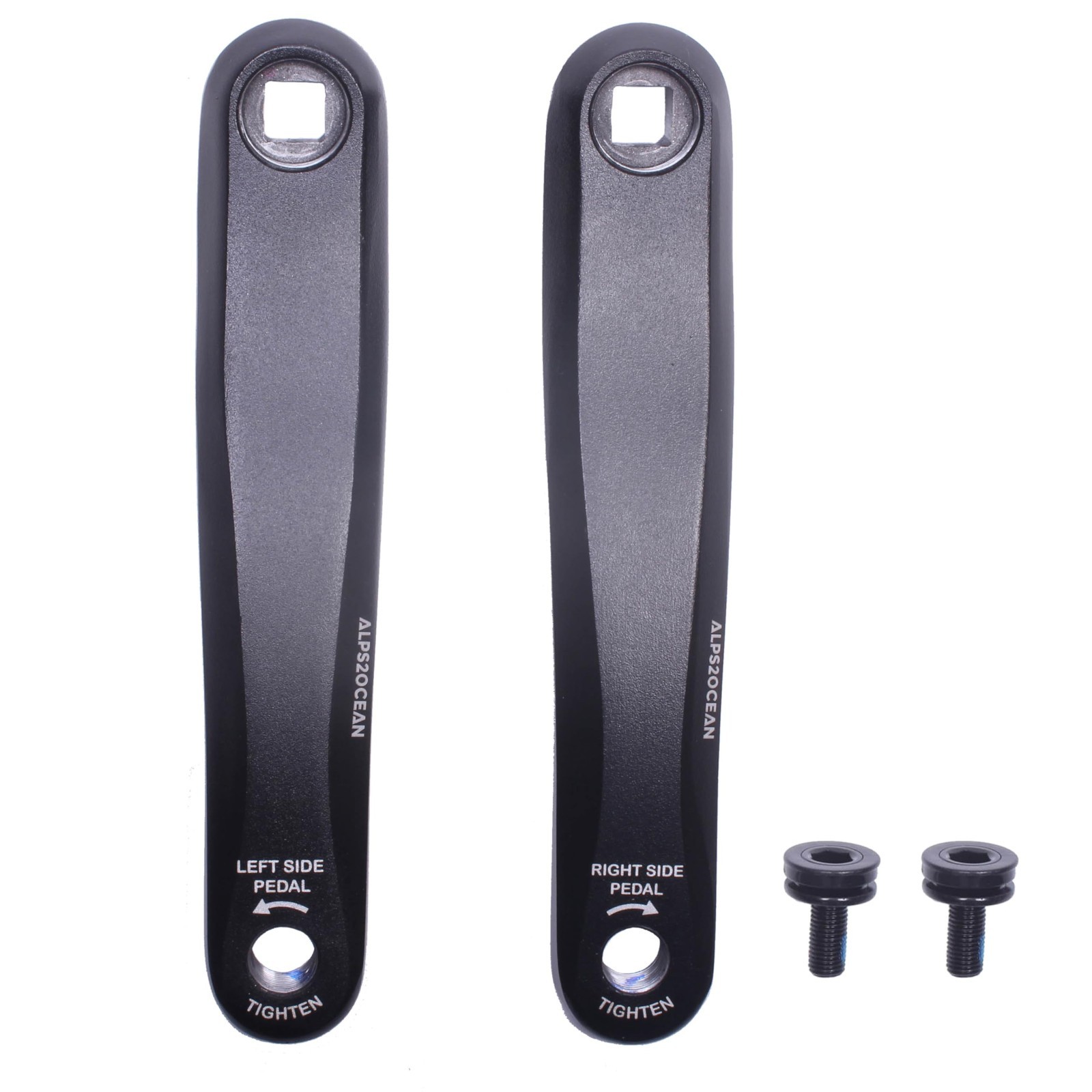 Adjustable Bike Crank Arms 89MM-175MM, Square Hole for E-Bike, Mid Motor Torque