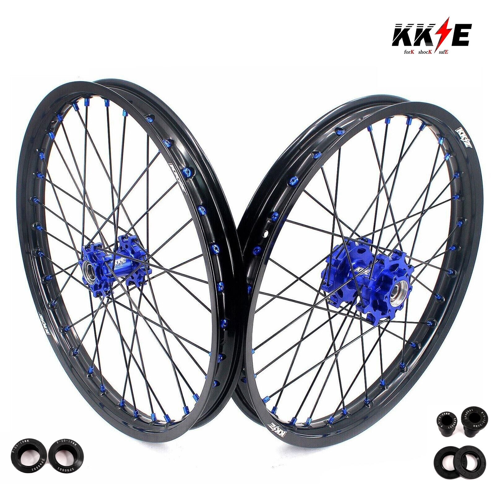 KKE 19/16 Rims for E-Ride PRO-SS 2.0 2024 Wheels Off-road Motorcycle Black Hubs
